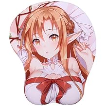 Asuna 3D Anime Mouse Pads with Rest Gaming Mousepads 2Way Skin Asuna 2