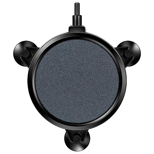 VIVOSUN Air Stone Disc 4 x 4 Inch with Shell and Sucker for Aquarium, Fish Tank and Hydroponics Air Pump