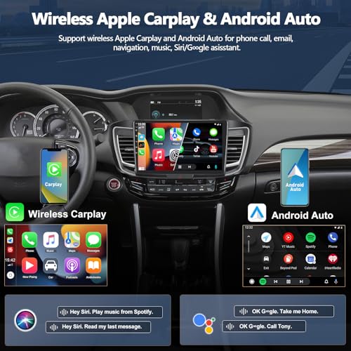 4G+64G Car Radio for Honda Accord 9th 2016-2017 (With Full OEM Screen) with Wireless CarPlay Android Auto Android 15 Car Stereo with 10" 1280*720 Touchscreen, Bluetooth 5.0, 32EQ, GPS, Backup Camera by CAMECHO - Used condition - Image 2