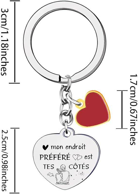 Tecreo Courage Gift Keychain Women Gift Friends Gift Motivation Gift Cadeau De Courage Porte Cle Femme Cadeau Amie Cadeaux De Motivation Femme Cadeaux D 'encouragement Cadeau Persévérance