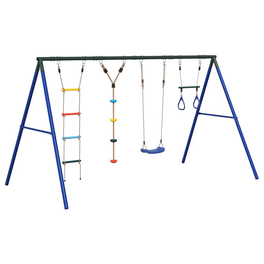 Juego de exterior con columpio, escalera y columpio