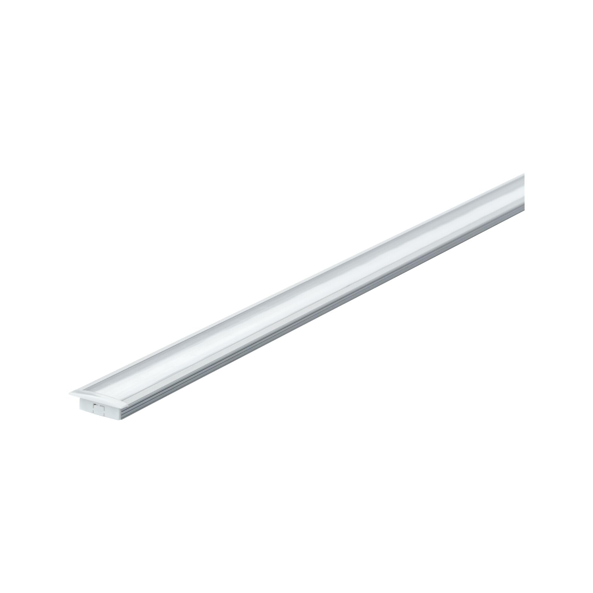Paulmann 70410 Floor Profile With Diffuser 100 Cm Anodised Aluminium Satin Aluminium/plastic For Lighting Effect With from B&Q