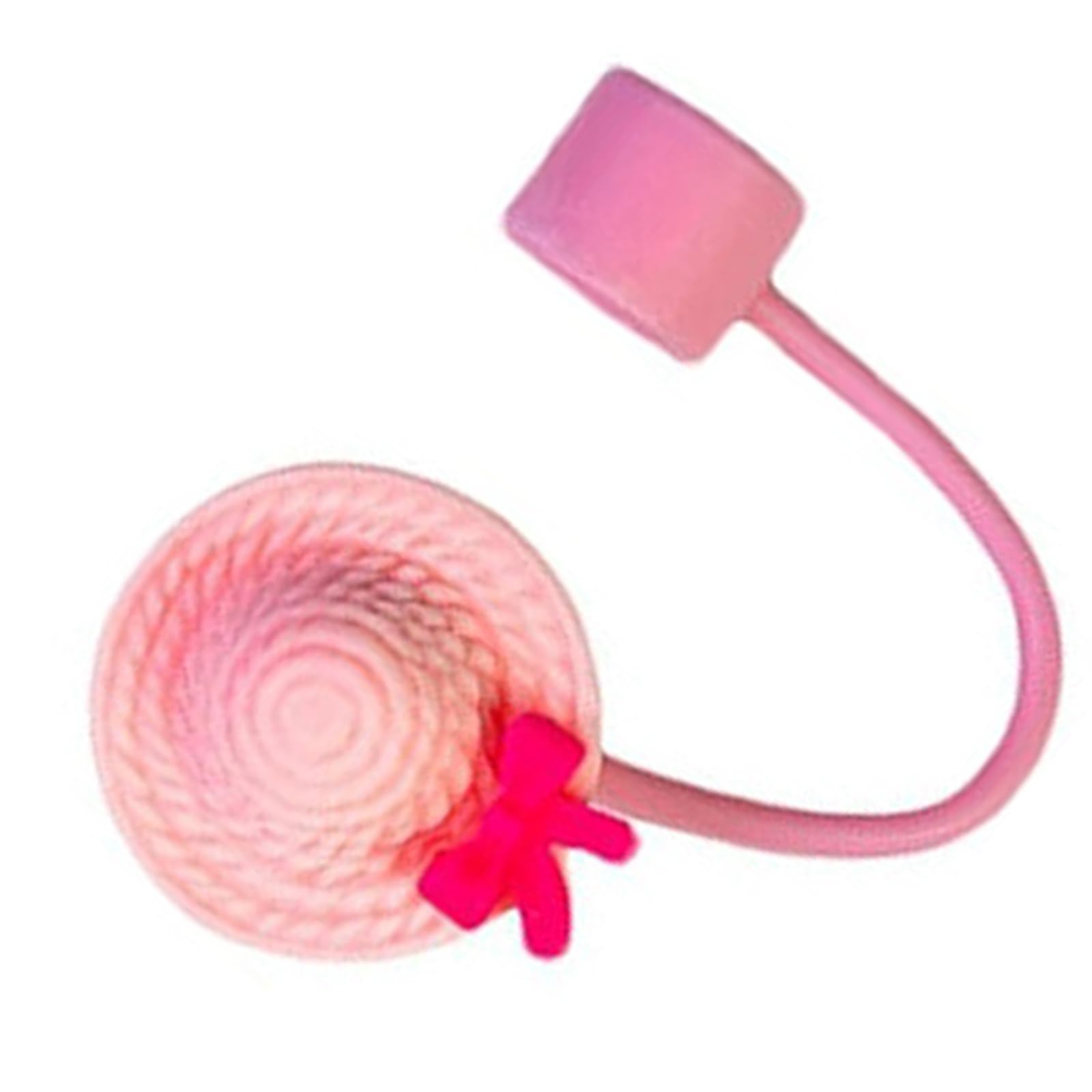 Silicone Straw Covers Caps Lovely Hat Shape Straw Plug Dustproof Drinking Tip Lid for Tumblers Silicone Covers Caps Outdoor Accessory
