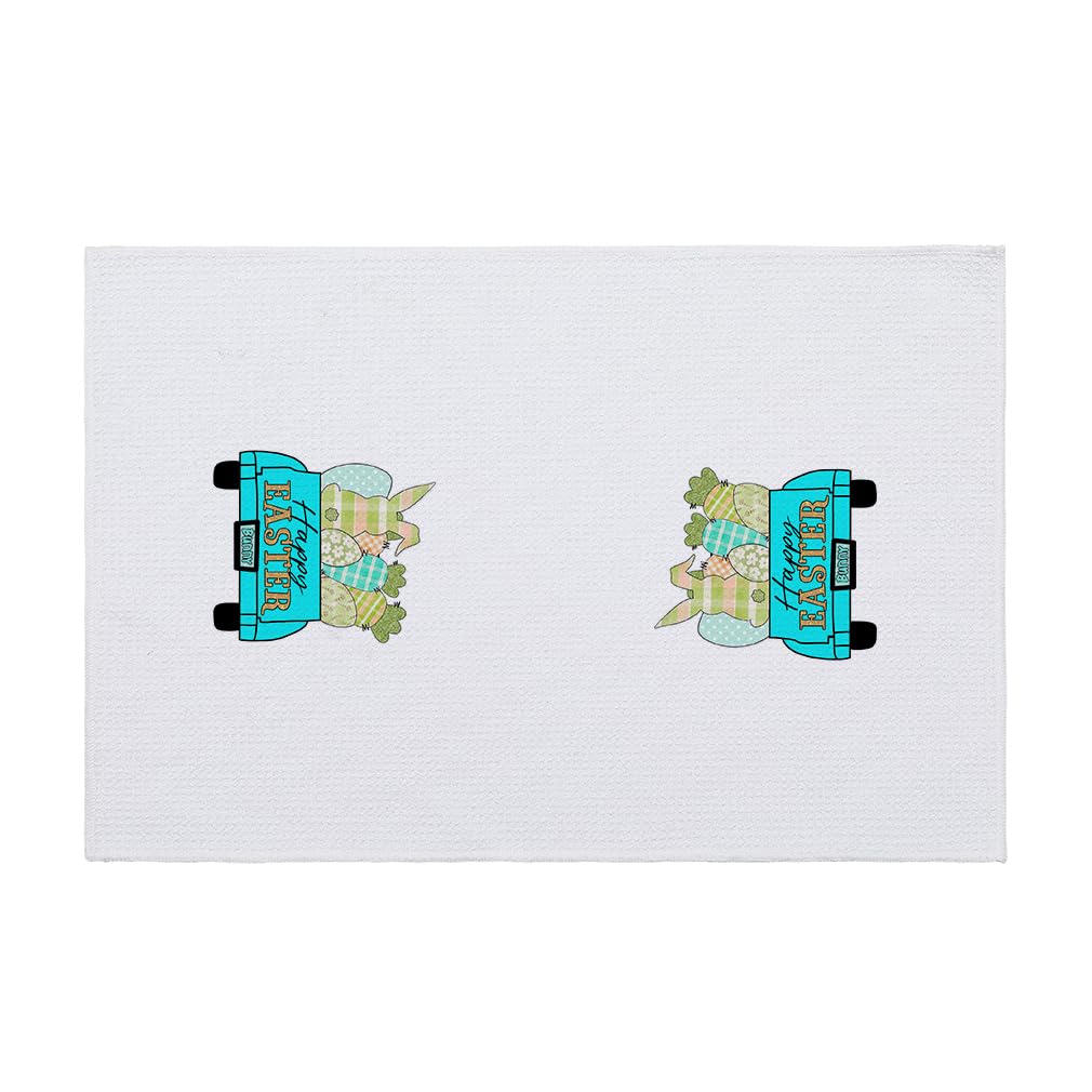 Trapos Cocina Conejo De Coche Verde Paños de Cocina Suaves y Absorbentes Paños Cocina Reutilizables Trapos de Cocina para Secar Toallas Lavable Toallas de Barra Juego de 4 (40x60cm)