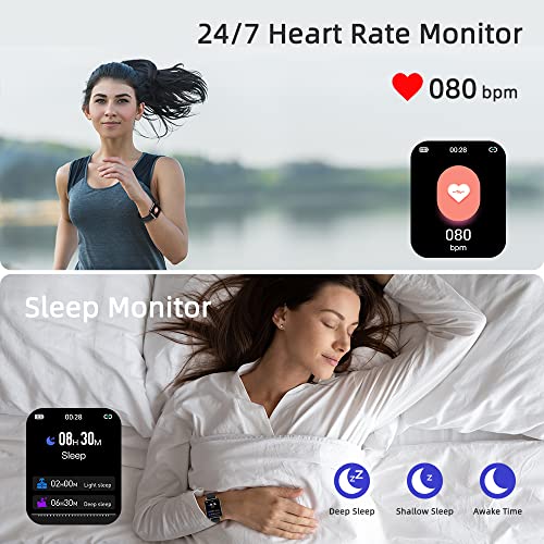 Smartwatch-169-Reloj-Inteligente-Hombre-Mujer-Impermeable-IP68-Reloj-Deportivo-con-Pulsometro-Monitor-de-Sueno-Monitores-de-Actividad-Cronometro-Podometro-Pulsera-de-Actividad-Inteligente