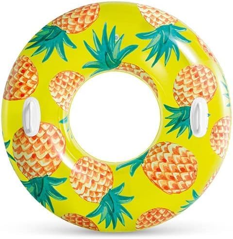 Image of Inflatable Swimming Floater for Summer Fun | Round Swim Ring for Kids 9+| Lightweight Pool Floater for Beach,Lake Party for Adult | Water Safety Lounge for Swimmers-42 in-Pack of 1