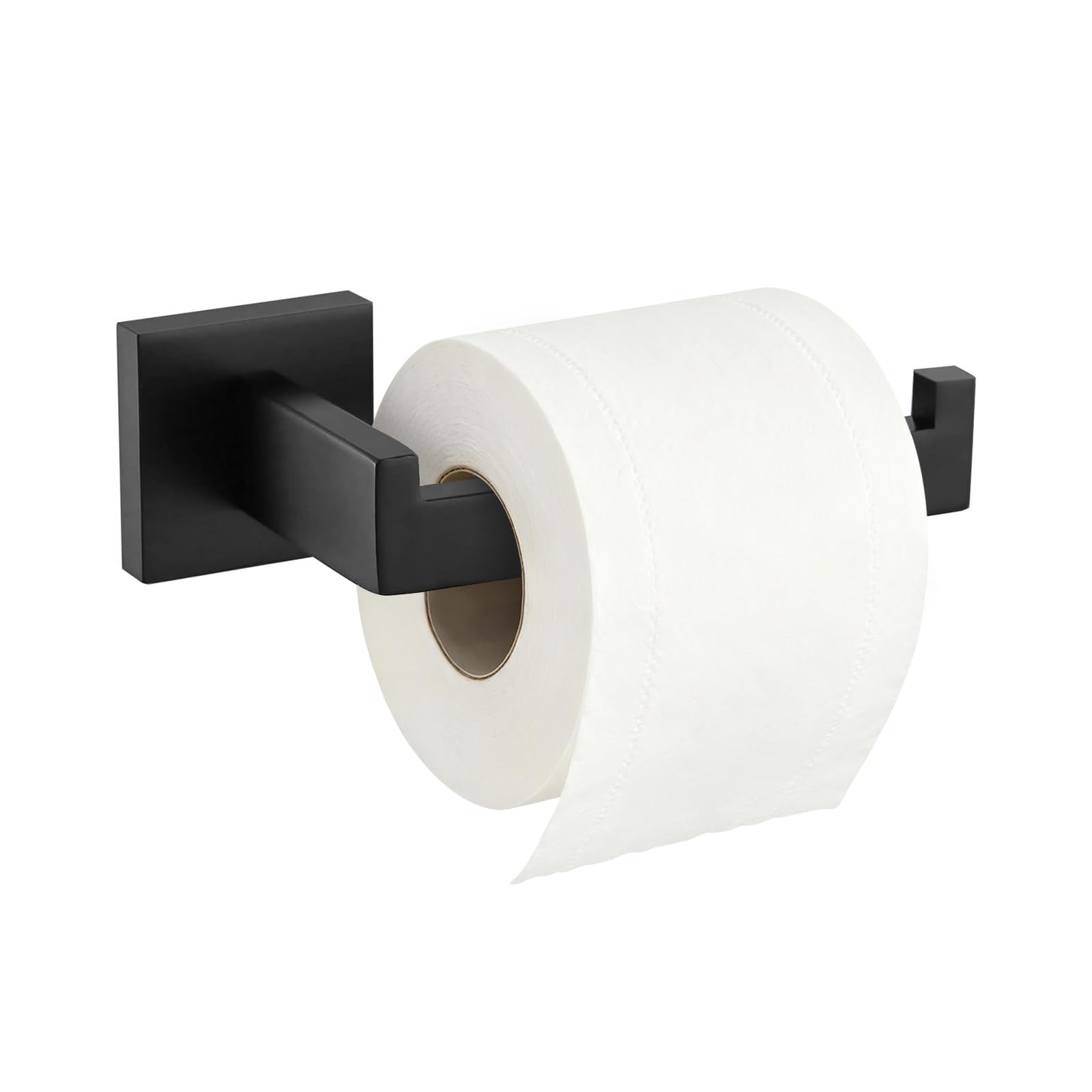 Turs Black Matte Toilet Roll Holder Wall Mounted Premium 304 Stainless Steel Toilet Paper Holder For Bathroom Rustproof,Bathroom Hardware Accessories(Toilet Paper Holder)