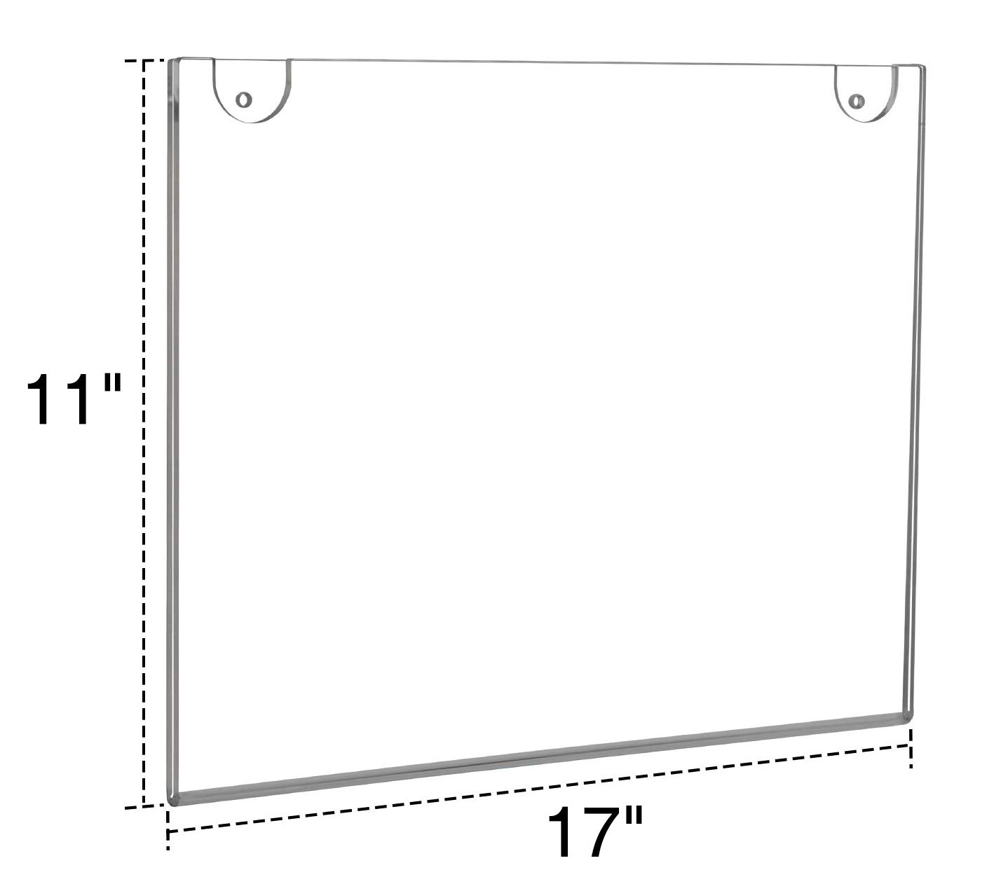 Soporte de Pared para señales, Marco de Fotos de acrílico Transparente para Papel, de Nibee