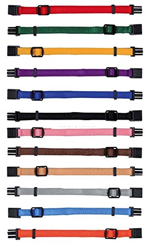 Warwick Whelping BoxesPack of 12 Puppy Collars M/L for Litter idenitification 22cm / 35cm Set by Warwick Whelping Boxes