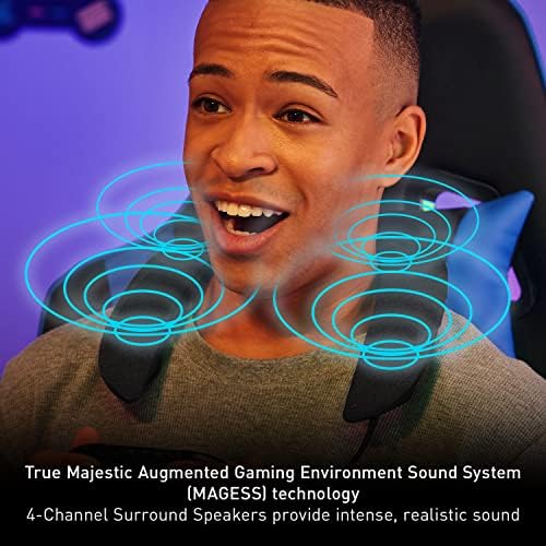 Panasonic GN01E Sound Slayer Wearable Immersive Gaming Speaker System, built in Microphone with Echo Cancelling - Black