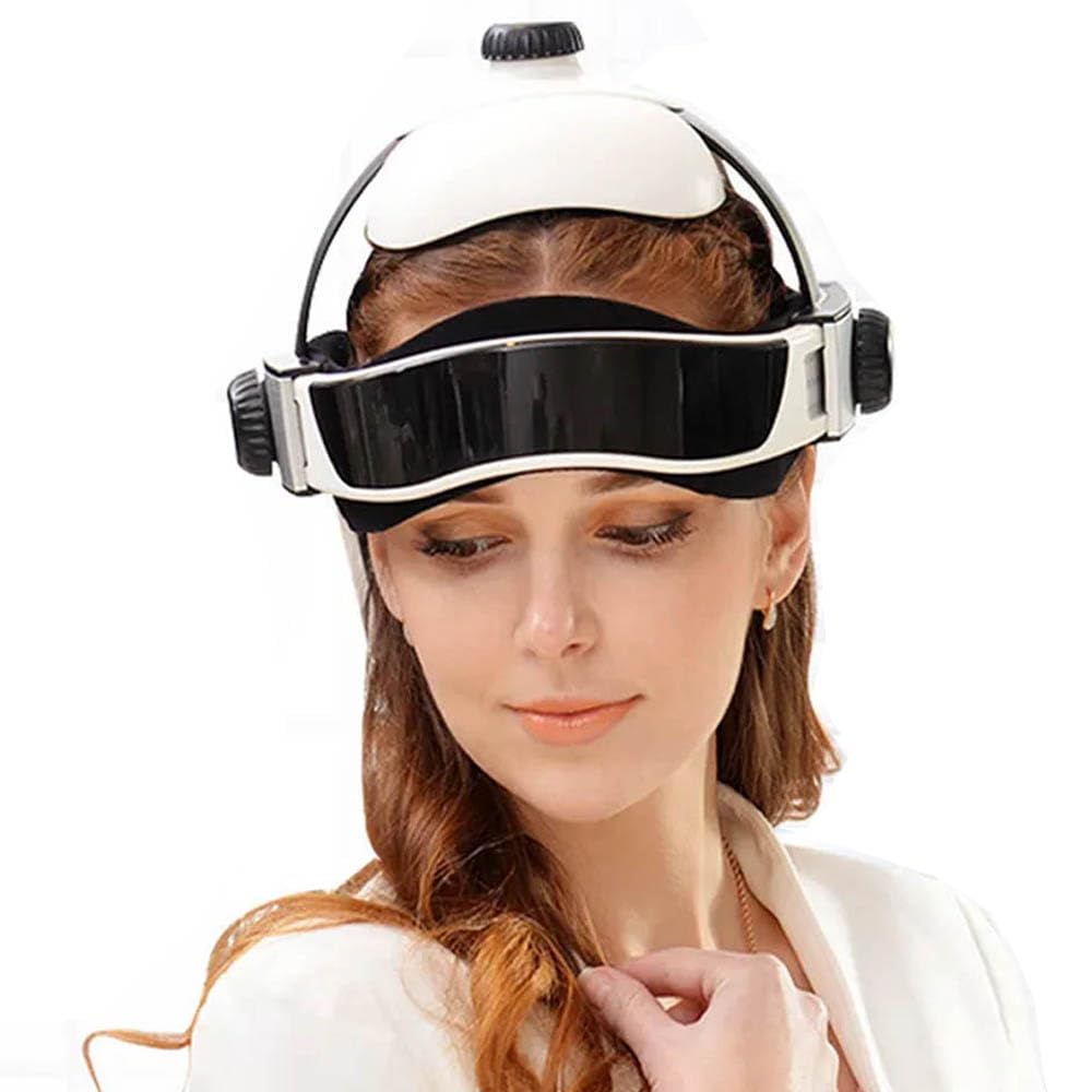 Elektrisches Kopfmassagegerät, Nackenmassagehelm, Tiefenmassage Für Den Kopf Mit Musik, Wärmefunktion, Tiefschlaftherapie, Zur Linderung Von Kopfschmerzen