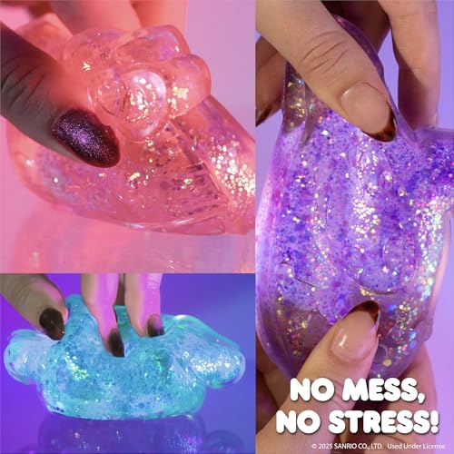 Image of Hello Kitty and Friends SLIMYGLOOP Gelli Gels - Cinnamoroll, Slow Rising Sensory Squeeze Toy with Glitter, Gel Filled Fidget Toys
