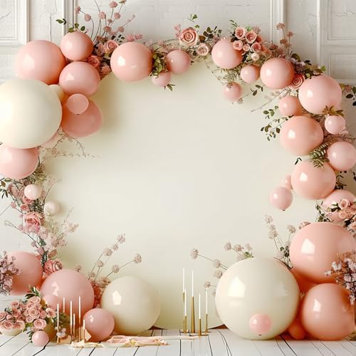 Amazon.com : 7.2FT Ivory Round Backdrop Cover for 5 to 7.2ft Circle ...