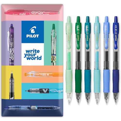 Pilot G-2 Bolígrafos Gel Retráctiles 0.7 mm Set 6 miniatura 1