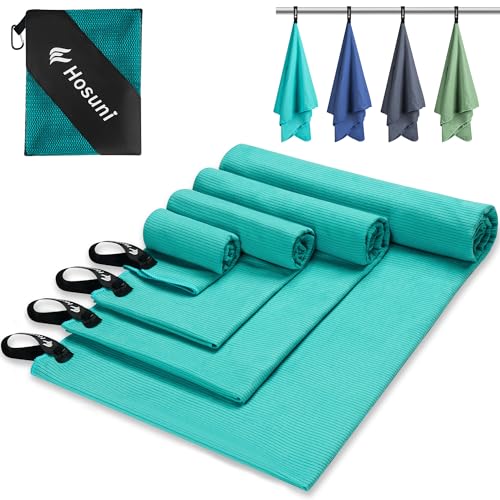 Hosuni Microfibre Towel, 200x100cm Gym Towel, Compact Quick Dry Travel Towel, Gym Towel Men Suitable for Fitness, Beach, Gym, Camping, Swim (XXL)