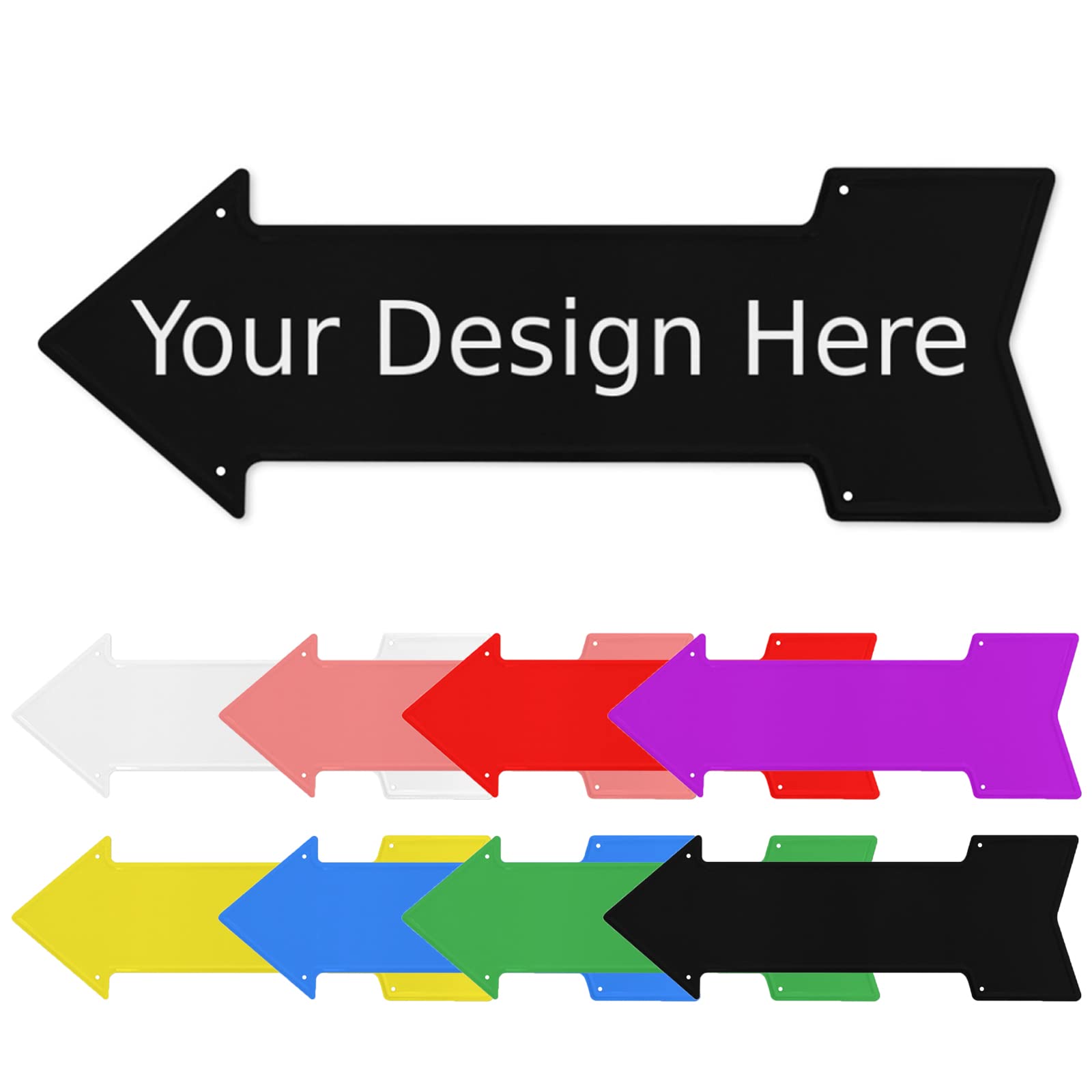 Aooedm Left Arrow Sign Custom Metal Signs Personalised Road Metal Arrow Sign Direction Board Arrow Directional Outdoor Arrow Decor