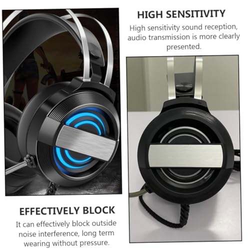 Casque de jeu avec micro pour PC SOIMISS audio réduction bruit noir - 6