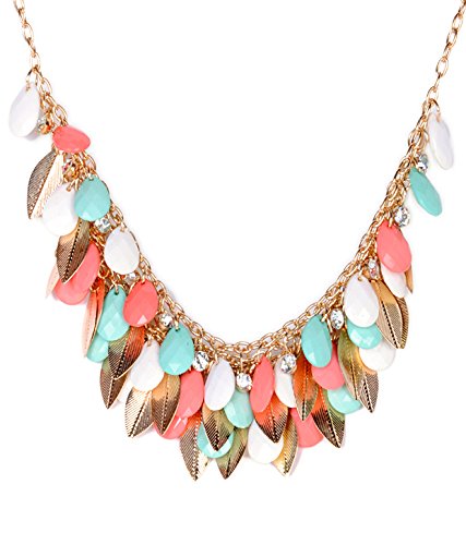 Cinderella Collection By Shining Diva Multicolored Colored Bead Statement Necklace(6015np) (B00SAZQCFY) Amazon Price History, Amazon Price Tracker