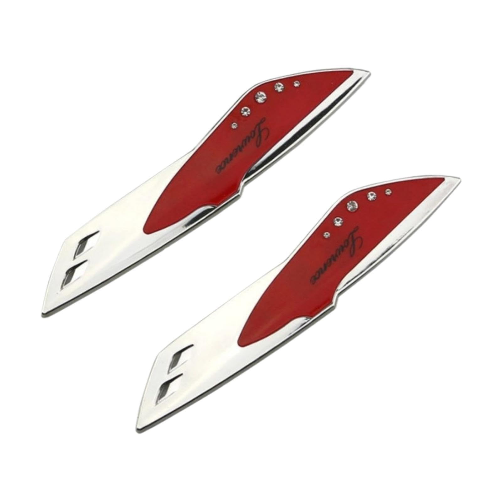 Tuxcaxi Red Car Windscreen Wiper Enhancer Sturdy Pressurizer Stand Designed For Exceptional Wiper Cleaning Efficiency Automotive Windshield Decorative Accessory, Length 18Cm