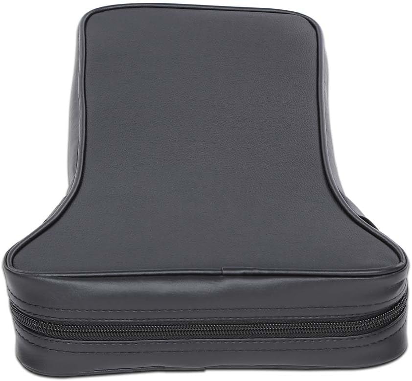 DOTCOM Center Console Armrest Pad Smooth Black Leather C2 C3 Compatible with 1967-1982 Chevy Corvette