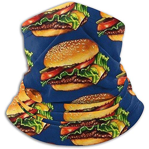 Fanqi Hamburguesa Calientaplatos Calentador de cuello a prueba de sol Tubo de polaina Pasamontañas elástico suave Máscara de medio casco Resistente al viento Skieck Polaina Coverer Pista de esquí