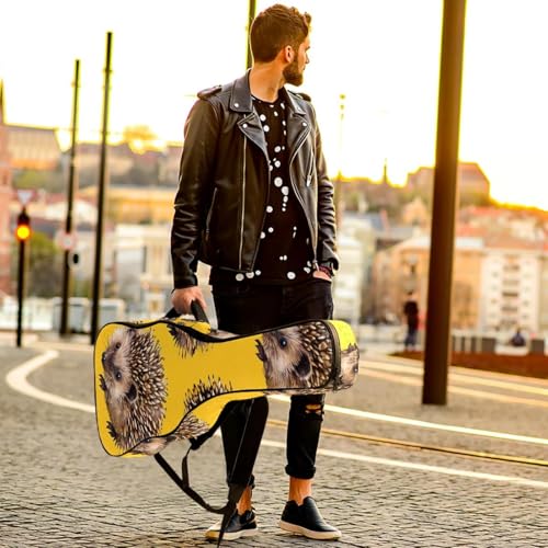 Housse guitare acoustique et basse imprimé hérisson pour trajets - 6