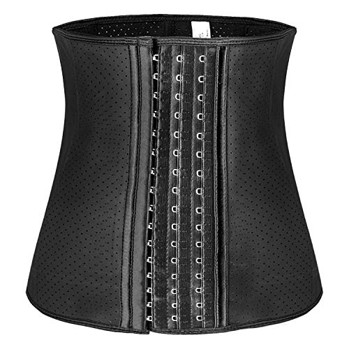 SZ-Climax Neoprene Waist Trainer for Women - Body Shaper - Waist Cincher Belt -Sweat Sports Girdle (XS) Black