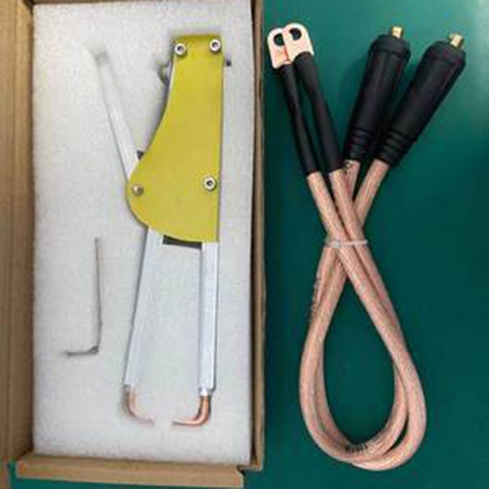 Pinze per saldatura a punti, pinza per saldatura, portatile, in metallo | Progettato per la saldatura di piastre in acciaio con pressione regolabile per riparazioni precise della lamiera.