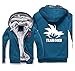 Produktbild Mempire Herren Kapuzenpullover Sweatjacke mit Reißverschluss Son Goku Kakarotto Team Goku Gemusterte Sweatshirts (B,L)