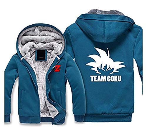 Preisvergleich Produktbild Mempire Herren Kapuzenpullover Sweatjacke mit Reißverschluss Son Goku Kakarotto Team Goku Gemusterte Sweatshirts (B,L)