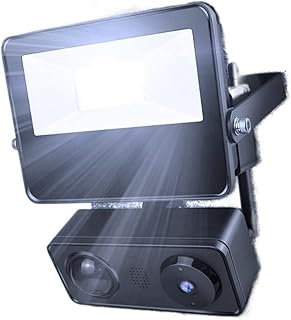 GUSAJ Floodlight Camera Security Floodlight Cam 1080p 3400Lumen Brightness IP65 Waterproof Smart Camera Monitoring lamp With Motion Sensor 2-Way Talk