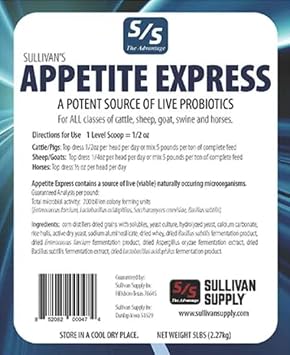 SULLIVAN'S Appetite Express Probiotic Granules (5lb)