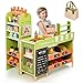 labebe Pretend Grocery Store Playset for Kids,Wooden Supermarket Toy Set with Cash Register,Play Food Accessories Store Set Suit Gift for Toddler Boys Girls