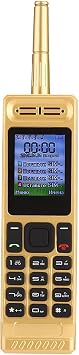 SYH&AQYE Retro Brick Cellphone, Multifunction Unlocked Big Button Mobile Phone with Four Card Slots, 1.77 Inches Main Screen, Support up to 32GB ROM, 4500mAh Battery for Home Living Room Gold