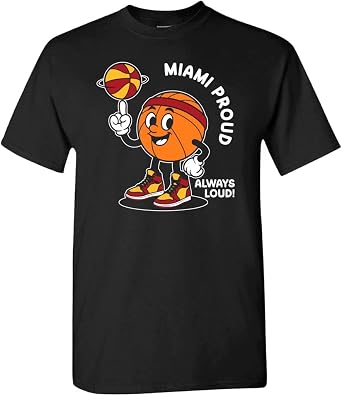 Hometown Proud, Always Loud Mens T-Shirt for Basketball Fans