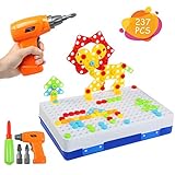 juguetes construccion para niños Juguetes educativos: el juguete de bloques de perforación 3D DIY puede ayudar a los niños a desarrollar motricidad fina, cognitiva del color, capacidad de trabajo en equipo, cognitiva artística, sensorial, capacidad cognitiva, capacidad práctica, imaginación y creatividad. Grandes juguetes para padres e hijos interactivos.