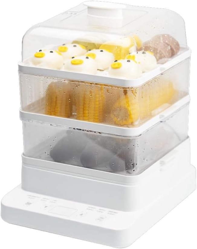 Electric Food Steamer for Cooking, 24L Electric Steam Appliance with