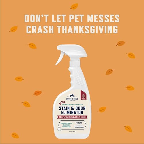 Miniatura 15 de Rocco & Roxie - Eliminador de manchas y olores, con energía enzimática, para orina de perros y gatos, 32 onza