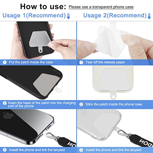 Takyu 3 Pack Universal Phone Lanyard Strap, Takyu Nylon Cellphone Neck Strap With Tether Patch Tab Around The Neck For All Mobile Phones thumb #4