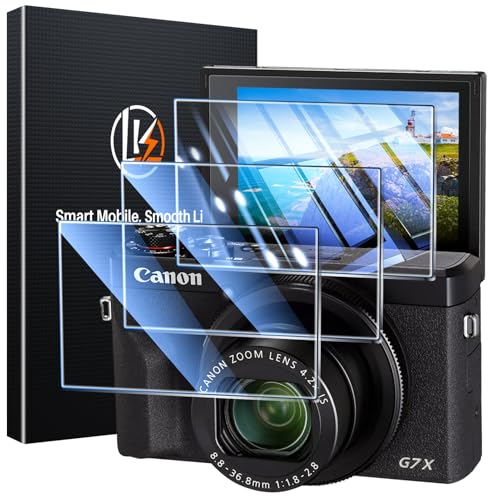 Image of LK 3 Pack for G7 X Mark III Screen Protector, G7 X Mark III, Tempered Glass