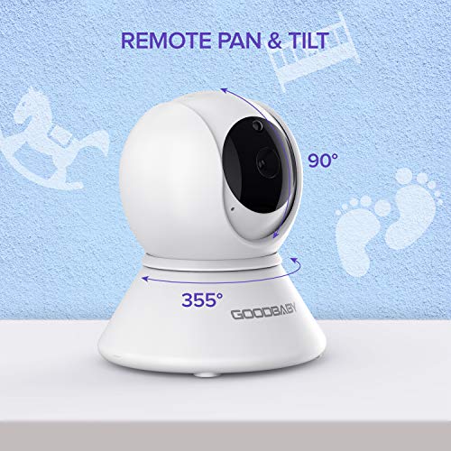 Baby Monitor with Remote Pan-Tilt-Zoom Camera|Keep Babies Safe with 3.5” Large Screen, Night Vision, Talk Back, Room Temperature, Lullabies, 960ft Range by GoodBaby SM35PTZ