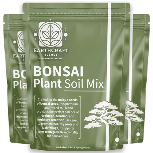 Bonsai Soil Mix Hand-Mixed Fast-Draining Potting Blend for Healthy Bonsai Trees Supports Strong Roots - Ideal for Indoor & Outdoor Bonsai (1L 2L 3L 5L 10L 20L 30L) (3 Litre)