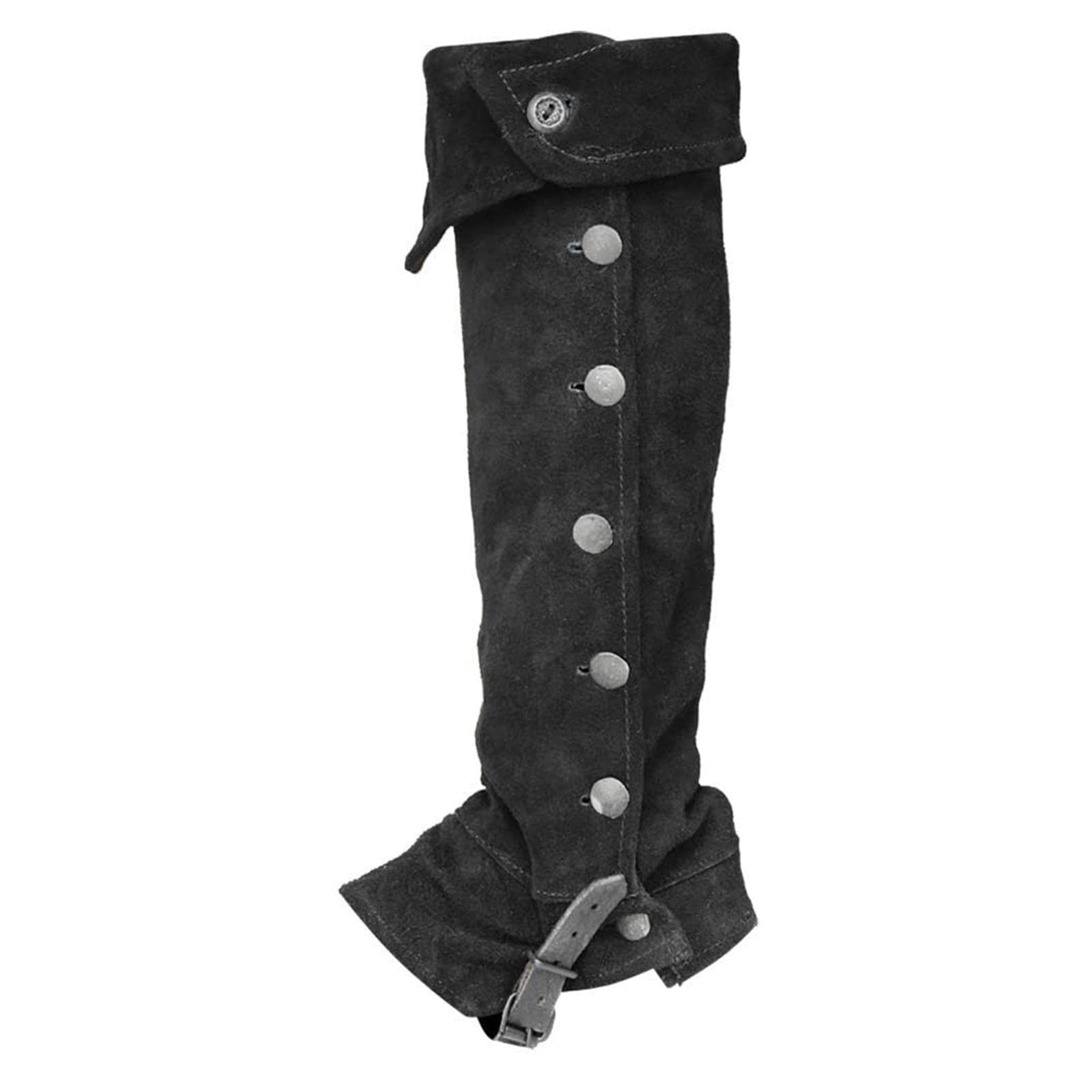 F Fityle Hommes Halloween Pirate Bottes en Givré Pirate Botte Tops Chaussures Couverture Deluxe Rétro Costume Médiéval, Couvre-Bottes De Cosplay pour Soirée à Thème, Convient à Plupart Hommes, Noir