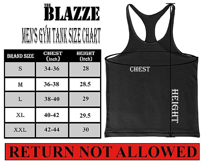 Image of THE BLAZZE 0051 Men's Tank Tops Muscle Gym Bodybuilding Vest Fitness Workout Train Stringers