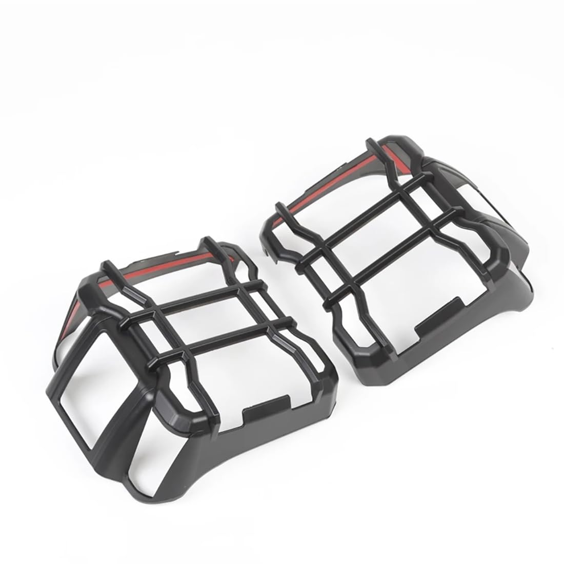 Rücklichtschutz für Jeep Wrangler JL Rubicon 2018–2024, hintere Rücklichtabdeckungen, Schutzverkleidung, 2 Stück/Set,Black-Black