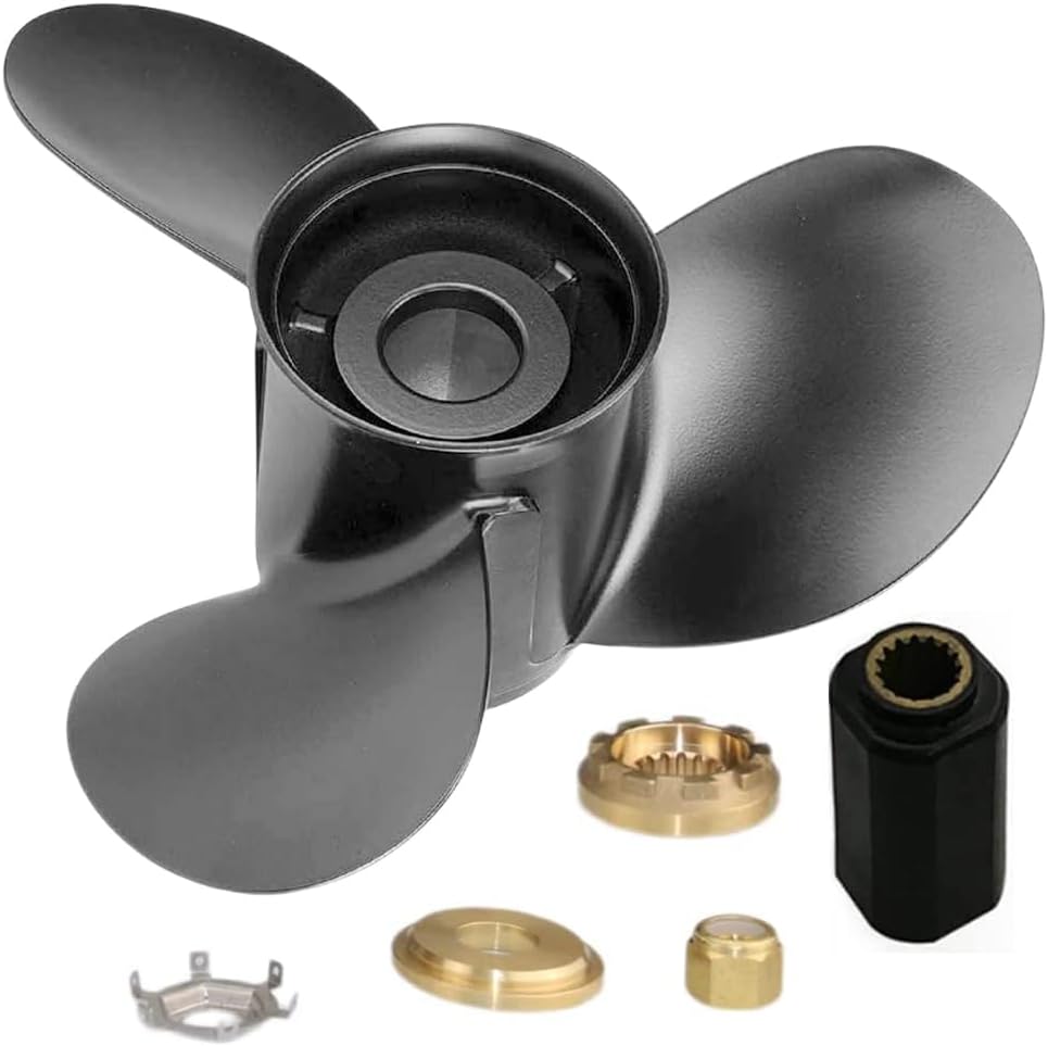 AQUAMAN 13 1/4x17 13x19 13 3/4x15 14x11 12 3/4x21 Propeller for Mercury Outboard 40 50 60 70 75 80 90 100 115 125 140 HP Hub Kits Included,15 Spline Tooth,RH
