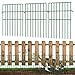 Produktbild KYATE Gartenzaun, Tierbarriere, 25 Stück, 8,2 m (L) x 43,2 cm (H), keine Grabzaunplatten, 1,3 Griff, rostfreie Hundegrabenbarriere, Gartenzaun für Hunde, Kaninchen, Eichhörnchen, Grün