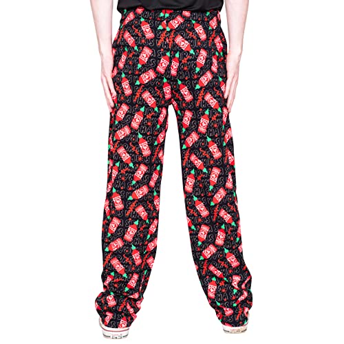 Mad Engine Sriracha Bottle Splatter Lounge Pants for Mens and Womens Sleepwear2