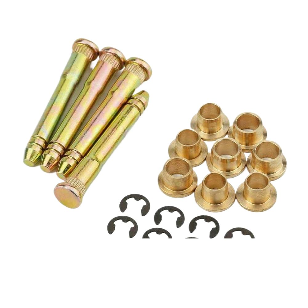 Pwuwarrkg Onecolor Door Hinge Pin And Bushing Kit With E-Ring Clips Compatible With Accord Civic Cr-V Crx Cx Dx Ex Si Eg6 B16 D16 Ek Eg Eh