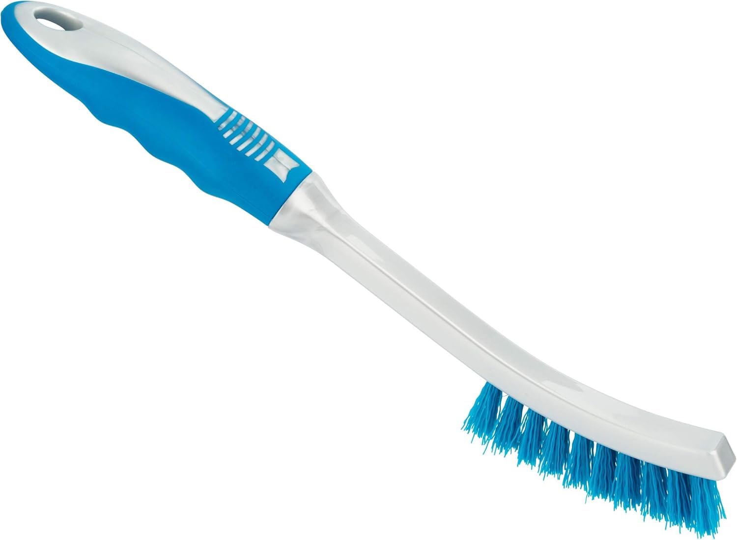 Concept4u Blue And White Tile & Grout Brush - Long Handle Mould Cleaning Stiff Bristles Stain Remover Shifts Mildew (2)